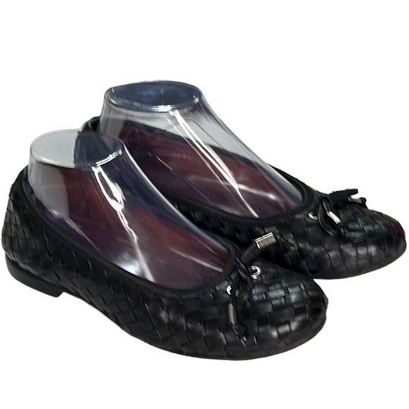 Robert Zur Basket Weave Flats Black - Picture 2 of 6